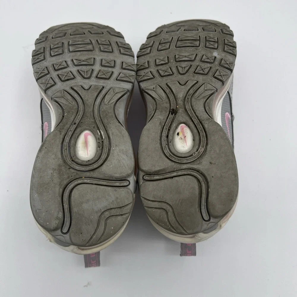 NIKE AIR MAX 97 (GS) METALLIC SILVER-PINK SZ 5Y- WOMENS‎ SZ 7 [921522-021]